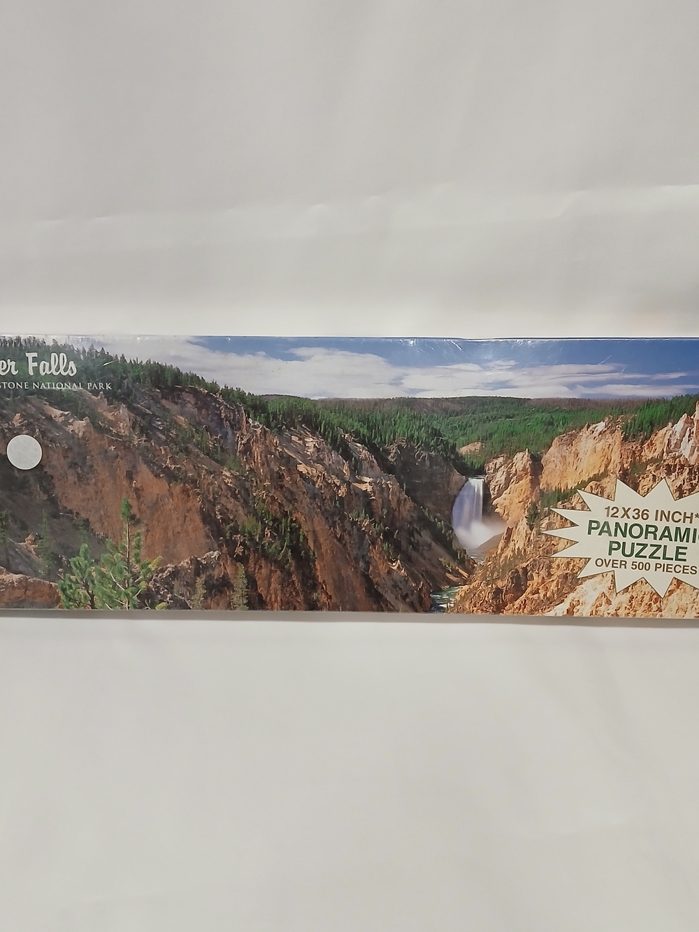 Panoramic Puzzle Yellowstone National Park Lower Falls 500+ pieces Sealed 12x36